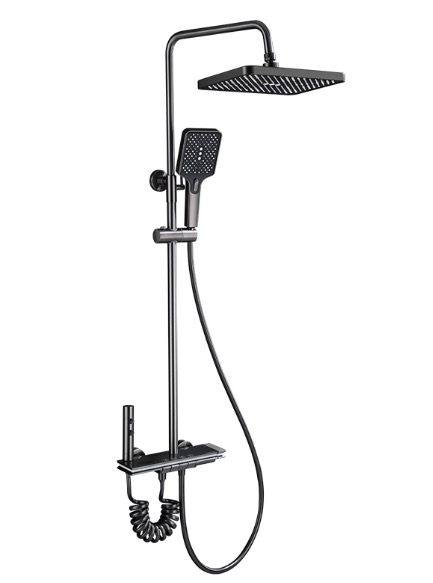 Set de dus inteligent pentru baie cu afisaj digital mixer pentru baie cu 4 functii dus tip ploaie si bideu